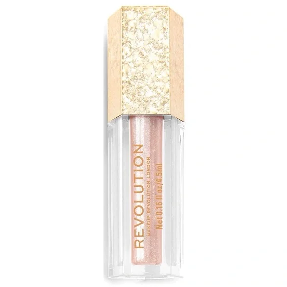 NWT | Makeup Revolution | Color Luxurious |Gold Lip Balm Gloss Shimmer - Picture 1 of 3